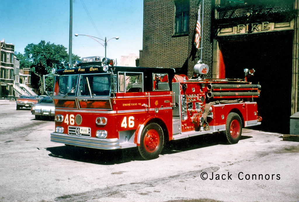 Chicago Fire Department history Ward LaFrance 1967 Engine 46