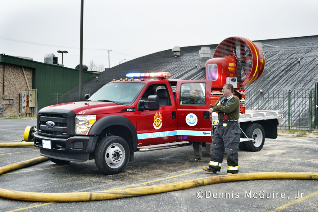 fire in vacant building on Sibley Boulevard in Dolton 3-31-12 Tempest MVU