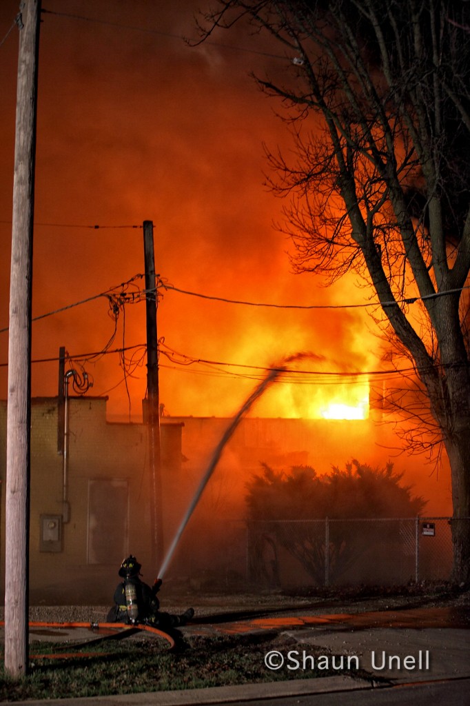 North Chicago Fire Department commercial building fire 1032 Sheridan Road 3-18-12