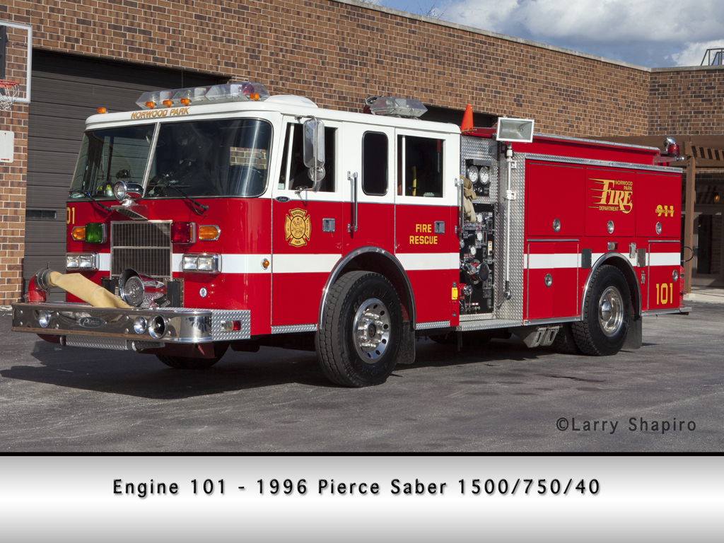 Norwood Park Fire Protection District Pierce Sager Engine 101