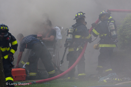 Arlington Heights house fire basement fire 4-18-12 1142 Fernandez injured firefighter