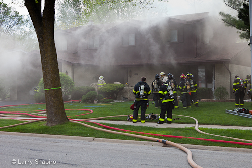 Arlington Heights house fire basement fire 4-18-12 1142 Fernandez