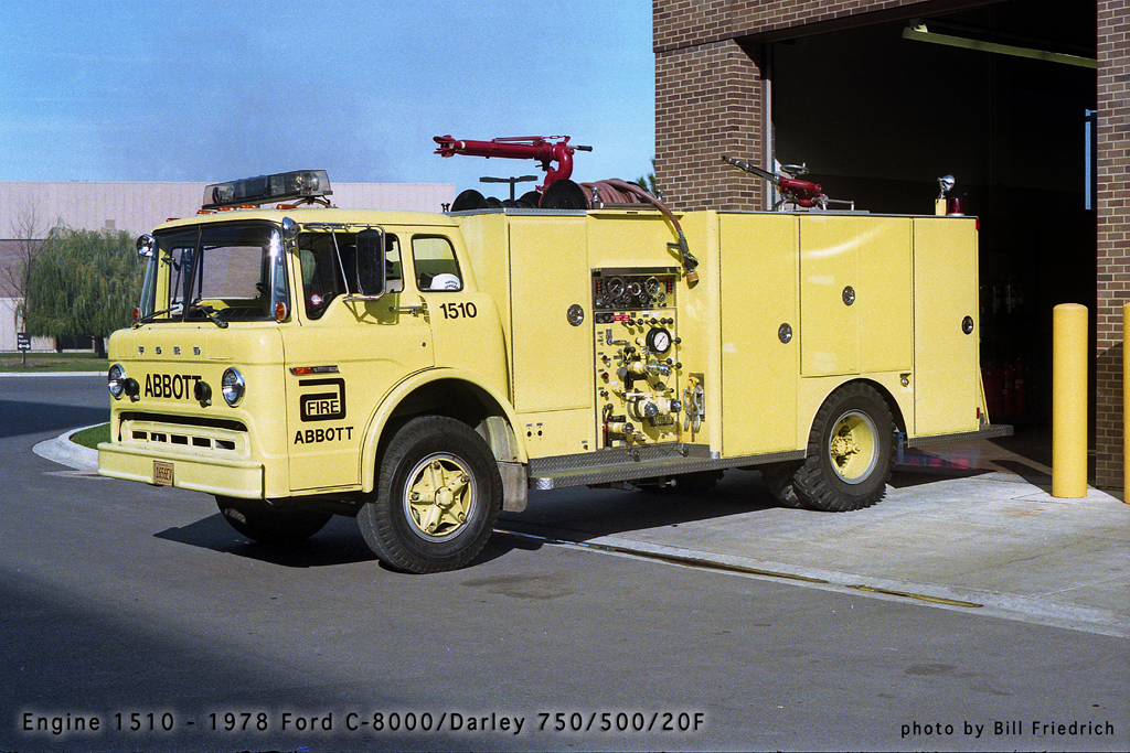 Abbott Labs Fire Department engine