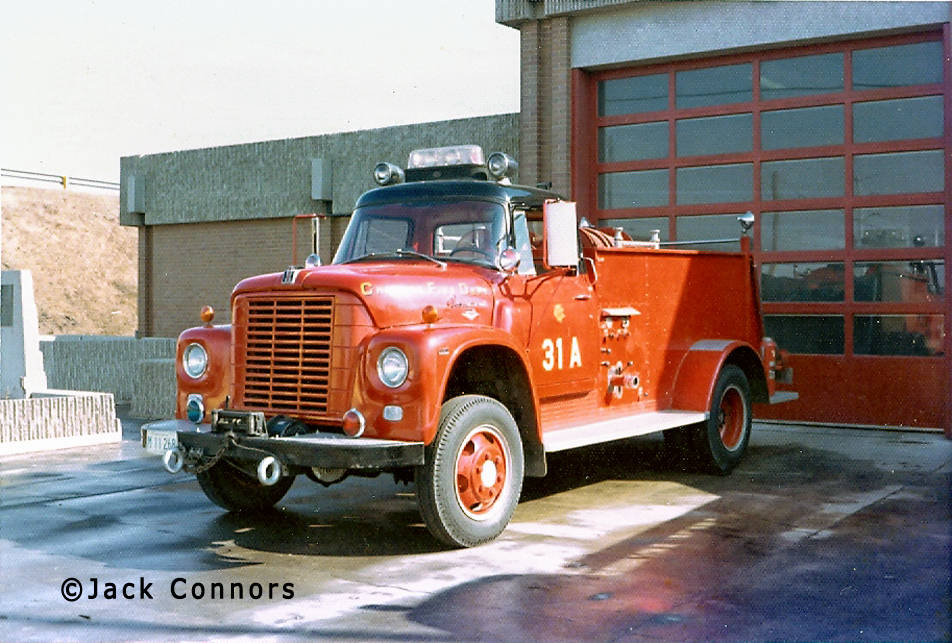Chicago Fire Department Truck 31A 1966 International CargoStar Darley Fog Pressure unit