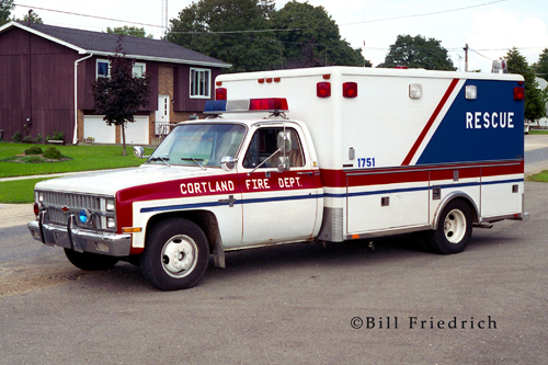 Cortland Fire Department ambulance