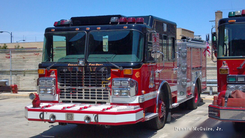 Chicago Fire Department Quinn Fire Academy engine