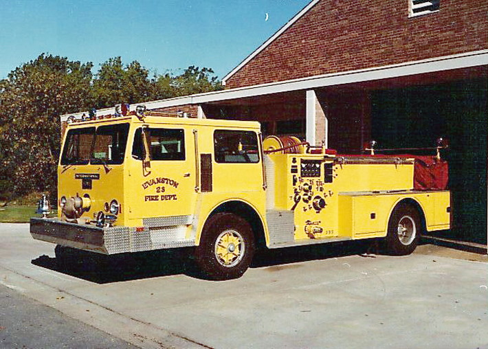 Evanston Fire Department 1974 How engine