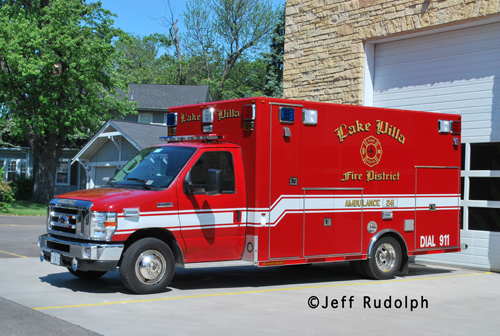 Lake Villa Fire District Osage ambulance