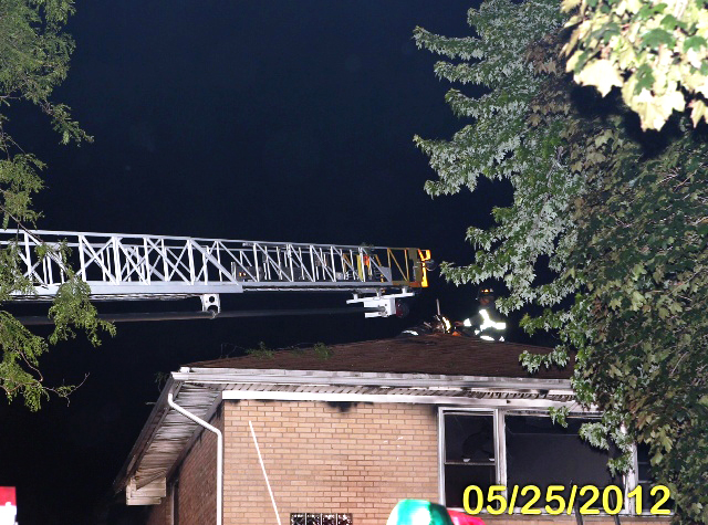 Maywood Fire Department apartment building fire 5-25-12