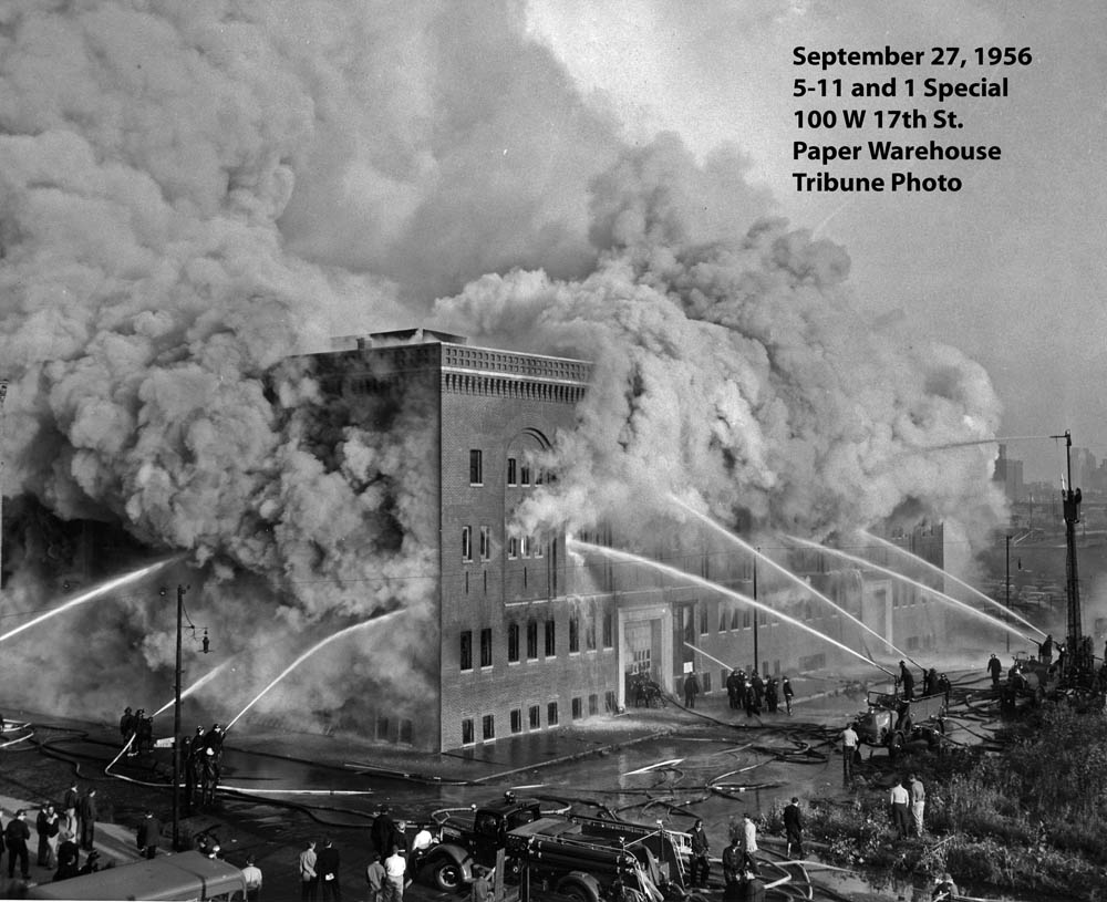 Historic photo of major fire in Chicago