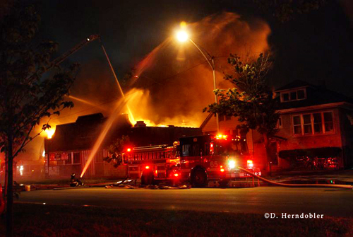 Chicago Fire Department 2-11 Alarm 6-10-12 5001 S. Western auto body shop fire