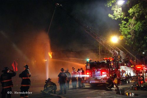 Chicago Fire Department 2-11 Alarm 6-10-12 5001 S. Western auto body shop fire