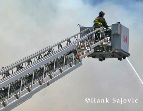 Chicago Fire Department Still & Box Alarm 47th & Knox 6-27-12 pallet fire