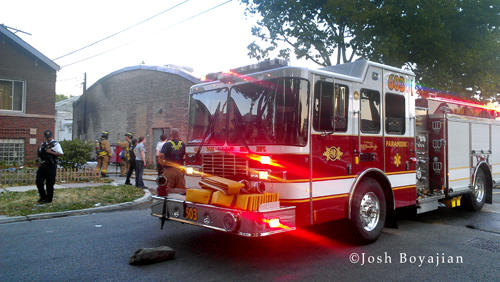 Small fire at Oak Park Building 6-27-12