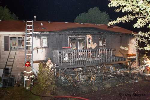 Countryside Fire Protection District fights house fire on Marilyn Lane 7-7-12