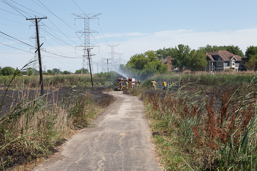 man using illegal fireworks arrested for causing large brush fire in Buffalo Grove 7-8-12