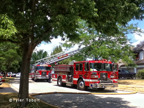 house fire in Cary IL 7-15-12