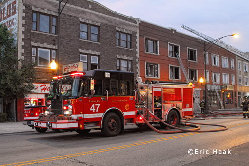 Chicago Fire Department apartment building 2-11 alarm fire 6427 S. Cottage Grove 7-8-12
