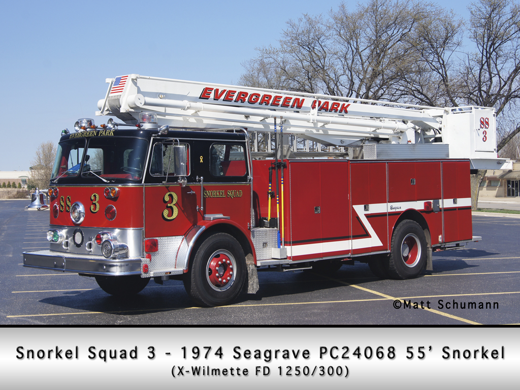 Evergreen Park Fire Department Snorkel 3 Wilmette