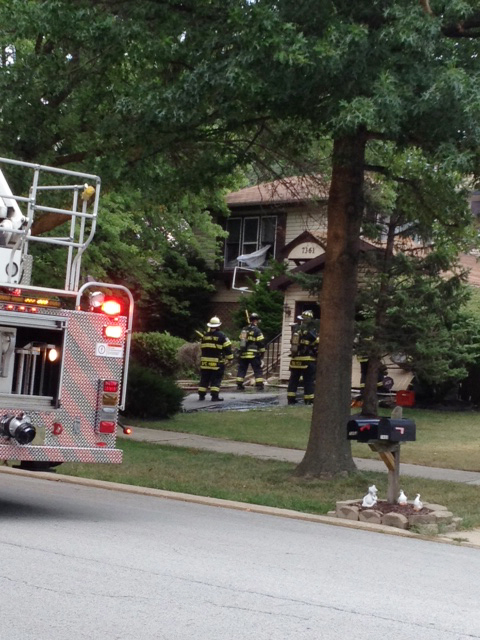 Frankfort Fire Department  house fire at 7361 Hickory Creek Dr. 7-9-12