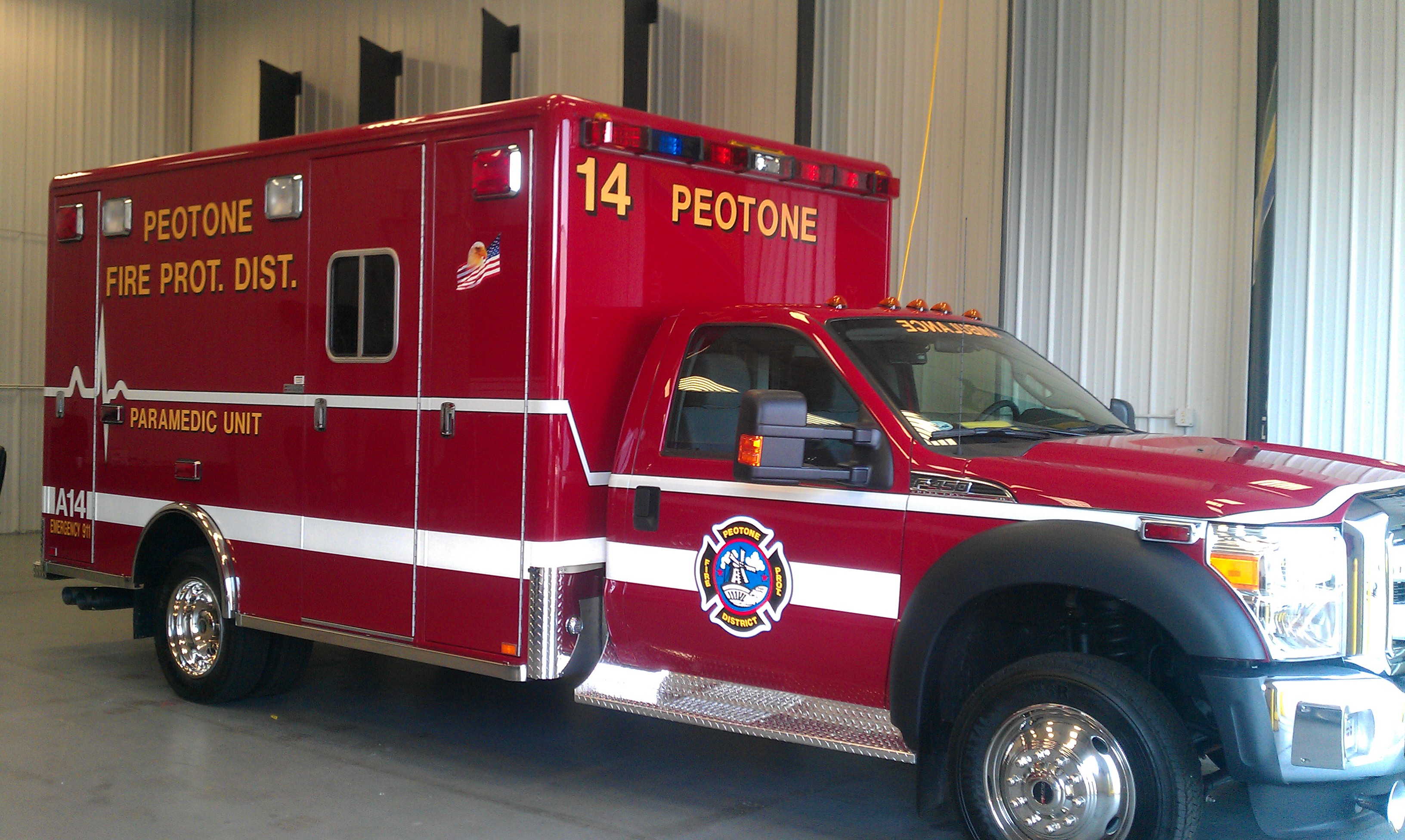 Peotone Fire Department receives new Horton ambulance