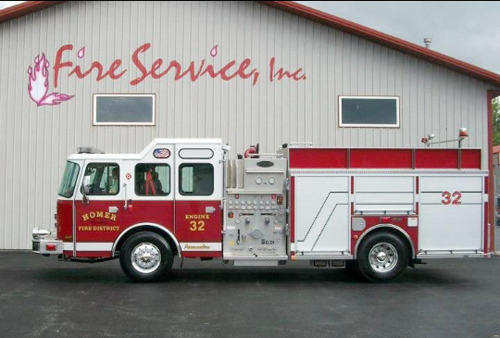 Homer Township Fire Protection District new engine