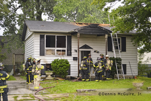 Dixmoor Fire Department house fire 8-27-12