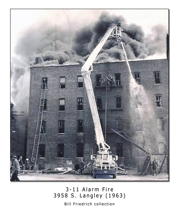 Historic Chicago fire photo featuring Snorkel