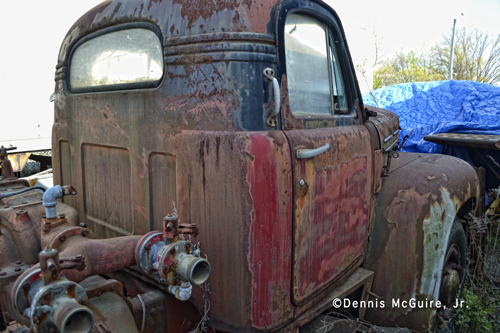rusting  Chicago Fire Department Mack B-95 fire engine