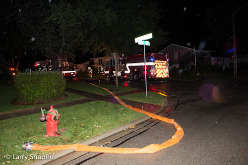 Buffalo Grove Fire Department house fire 9-14-12 at 647 Evergreen Place