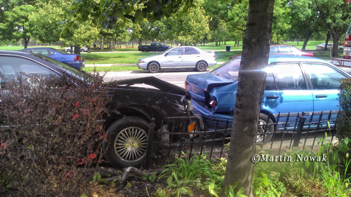 Motor vehicle accident on Kedzie Avenue in Chicago 9-5-12