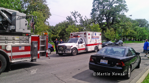 Motor vehicle accident on Kedzie Avenue in Chicago 9-5-12
