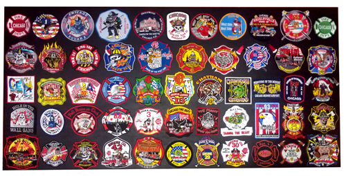 Chicago Fire Department company patch collection
