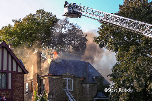house fire on Wisner in Park Ridge 9-25-12