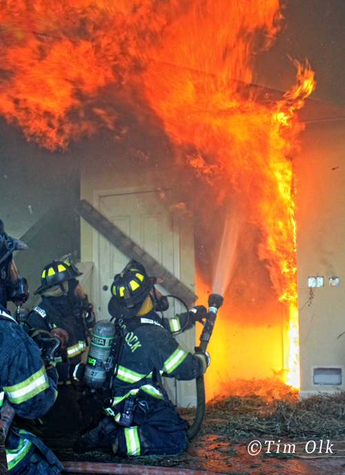 Woodstock Fire District live fire training 2012