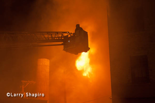 5-11 Alarm fire in a commercial warehouse in Chicago 9-30-12 on Nelson
