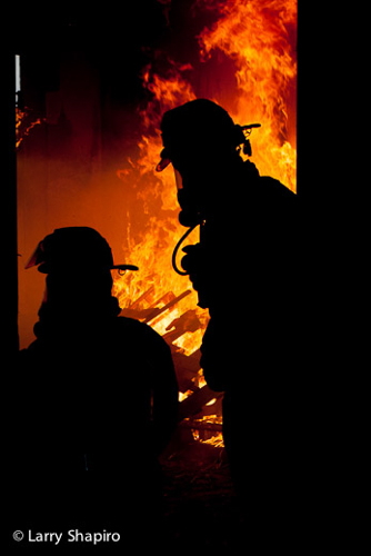 Woodstock Fire Rescue District training fire