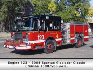 Chicago Fire Department Engine 123 Spartan Crimson