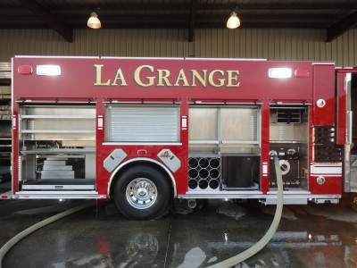 Lagrange Fire Department engine being built