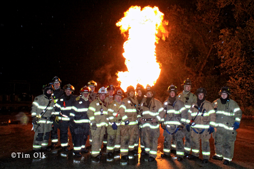 Highland Park Fire Department liquid propane fire training