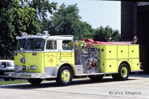 York Center Fire Protection District Seagrave engine