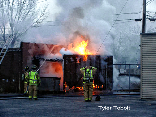garage fire in Belvidere IL
