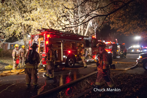 House fire in Lake Bluff IL 11-15-12