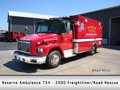 Frankfort Fire Protection District ambulance