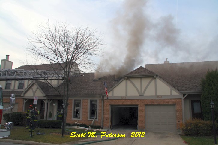 Apartment fire in Westchester 11-22-12