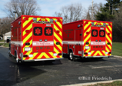 new ambulances for the Darien-Woodridge FPD