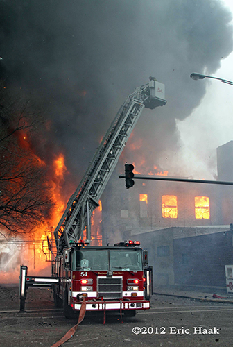 Chicago 4-11 Alarm fire at 2444 W. 21st Street 12-29-12