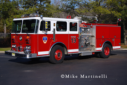 Seagrave fire engine Hamilton Township Fire District NJ