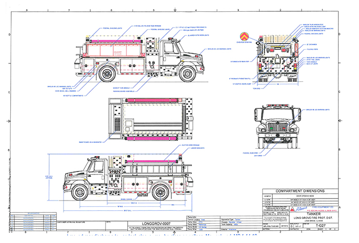 drawings of Long Grove FPD tanker