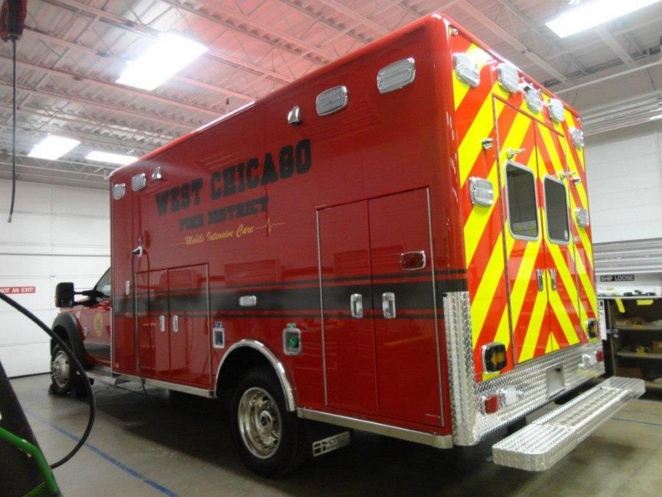 New ambulance for the West Chicago FPD.